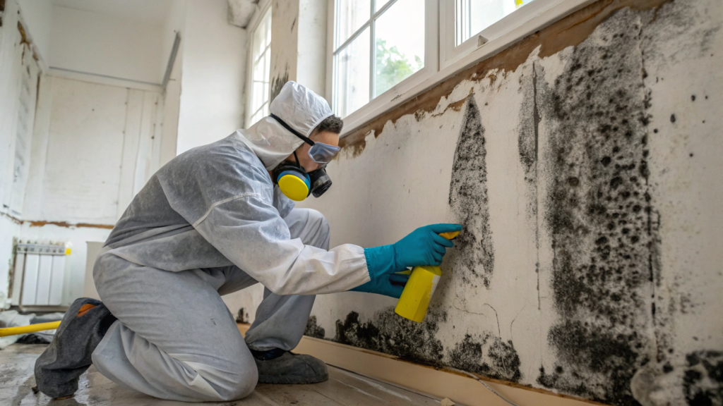 What inspection methods should mold remediation Rocklin CA include (moisture meters, thermal imaging, air/surface sampling) before quoting? cleaning-black-mold-property-restoration