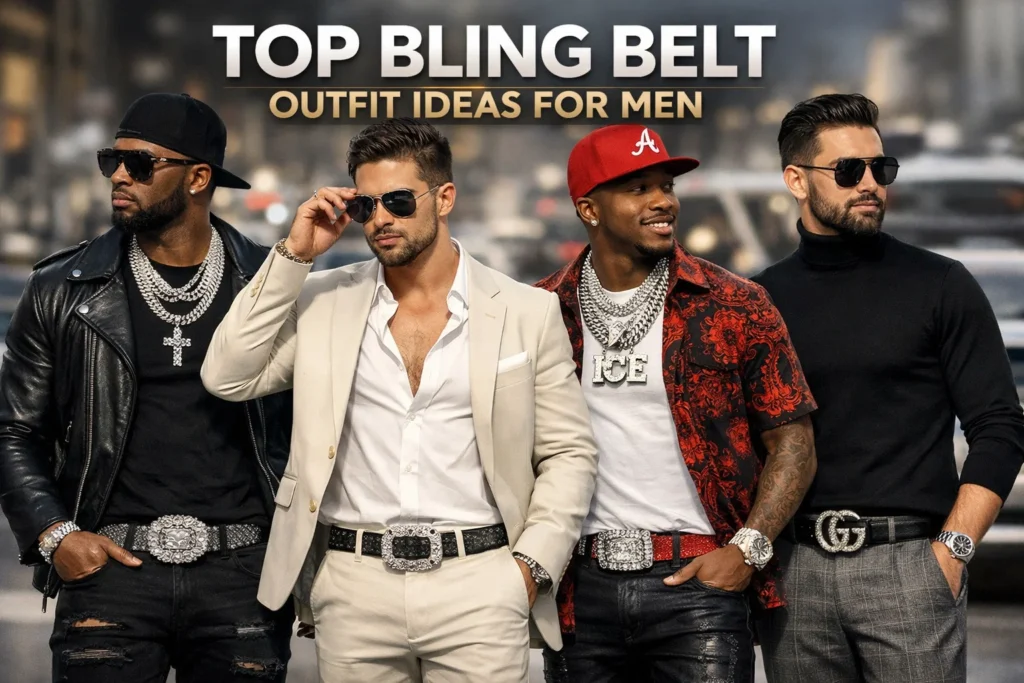 Top Bling Belt Outfit Ideas for Men