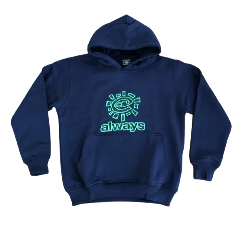 Always do what you should do Hoodie long term wear Adwysd-Always-Logo-Hoodie-Navy
