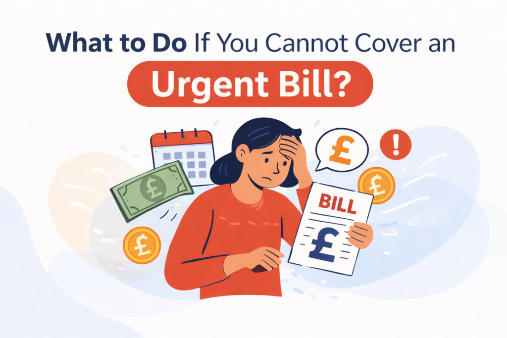 What to do if you cannot cover an urgent bill? Emergency loans for urgent bills