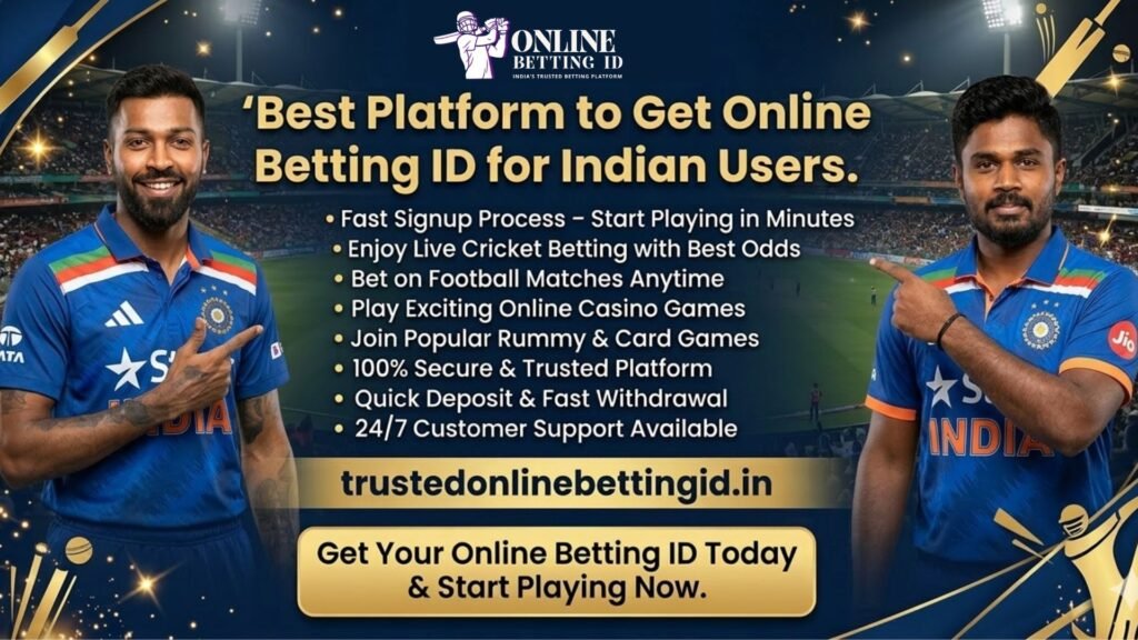 TrustedOnlineBettingID.in offers the most trusted online betting id for Indian users. Join today for fast signup, secure platform, and quick withdrawals. Enjoy cricket betting, casino games, rummy, football, and more on a reliable platform today.