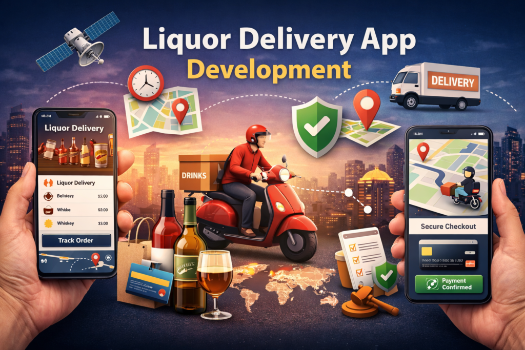 Liquor Delivery App with Real-Time Tracking and Secure Checkout Liquor Delivery App Development