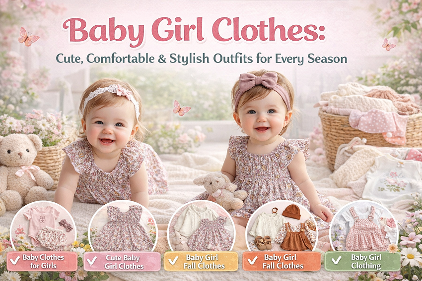 Baby Girl Clothes: Cute, Comfortable & Stylish Outfits for Every Season Baby Clothes for Girls