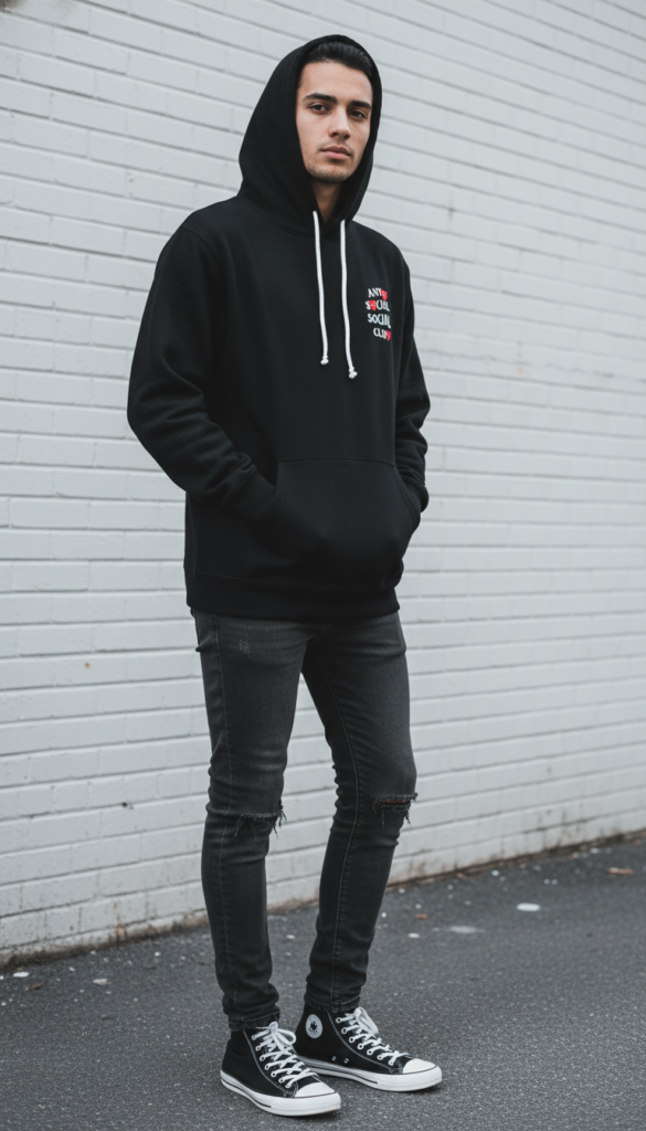 ASSC X COMME des GARCONS Black Hoodie