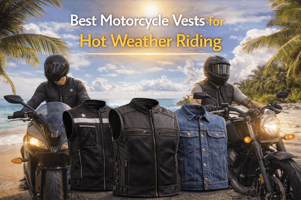 Best Motorcycle Vests for Hot Weather Riding Best motorcycle vests for warm rides (1)