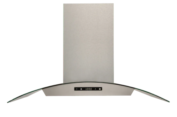 Durable Ductless Wall-Mounted Range Hood in Stainless Steel Ductless Wall-Mounted Range Hood