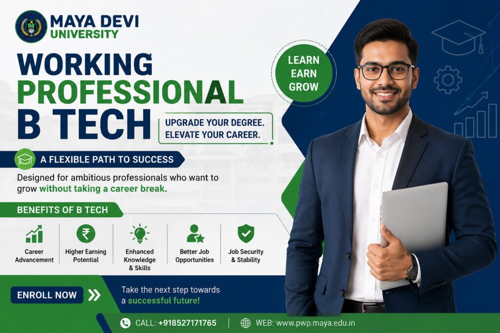 b tech for working professionals
