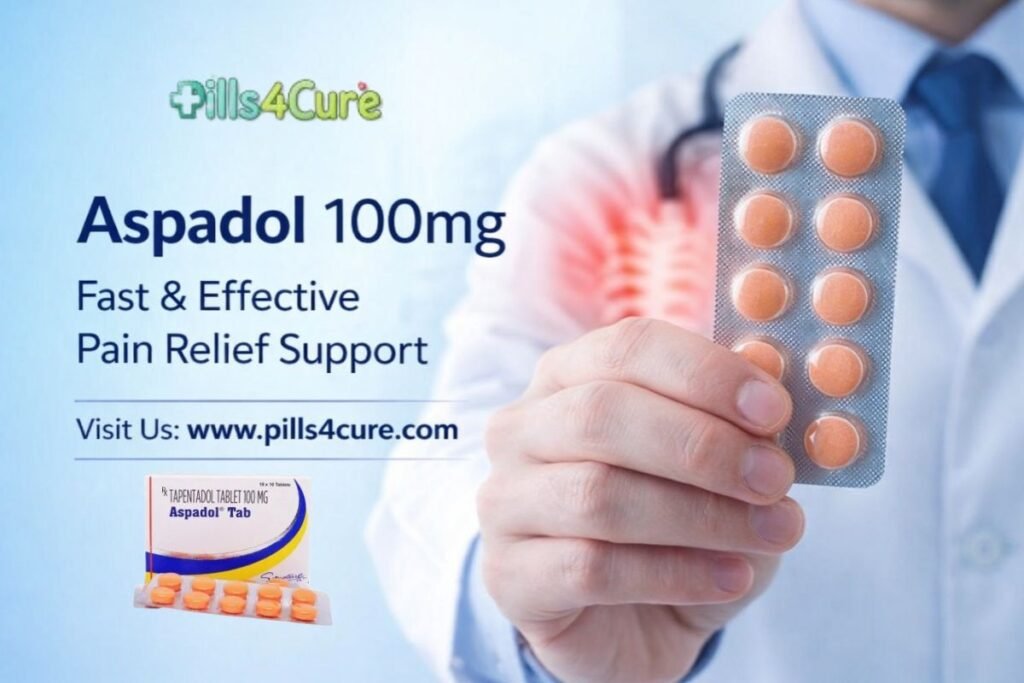 Aspadol 100mg for Chronic Pain: Long-Term Relief Guide Aspadol 100mg tablets for fast and effective chronic pain relief support by Pills4Cure