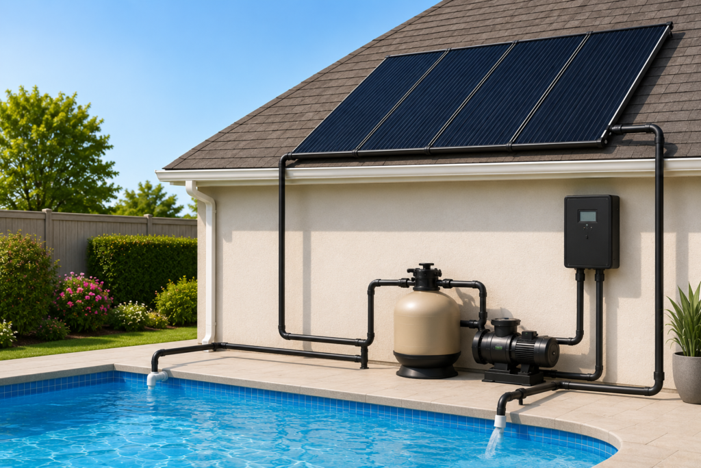 installing solar pool heater