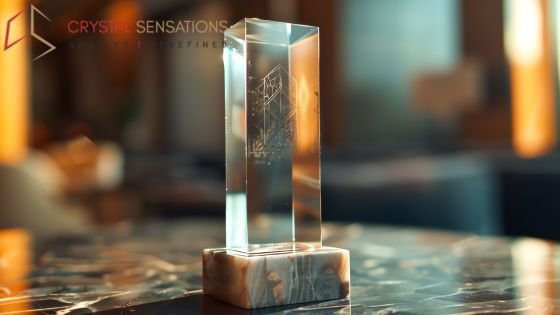 Luxury Custom Crystal Trophy for Business Excellence Custom Crystal Trophy