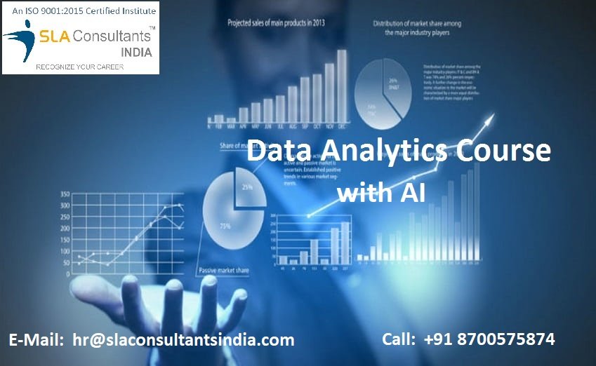 Data Analyst Certification Course in Delhi for MNC Jobs, Enhance skills in Advanced Excel, VBA, SQL, Python, Machine Learning with Free Alteryx, R, & Gen AI Plus IBM Certification Support by SLA Consultants India