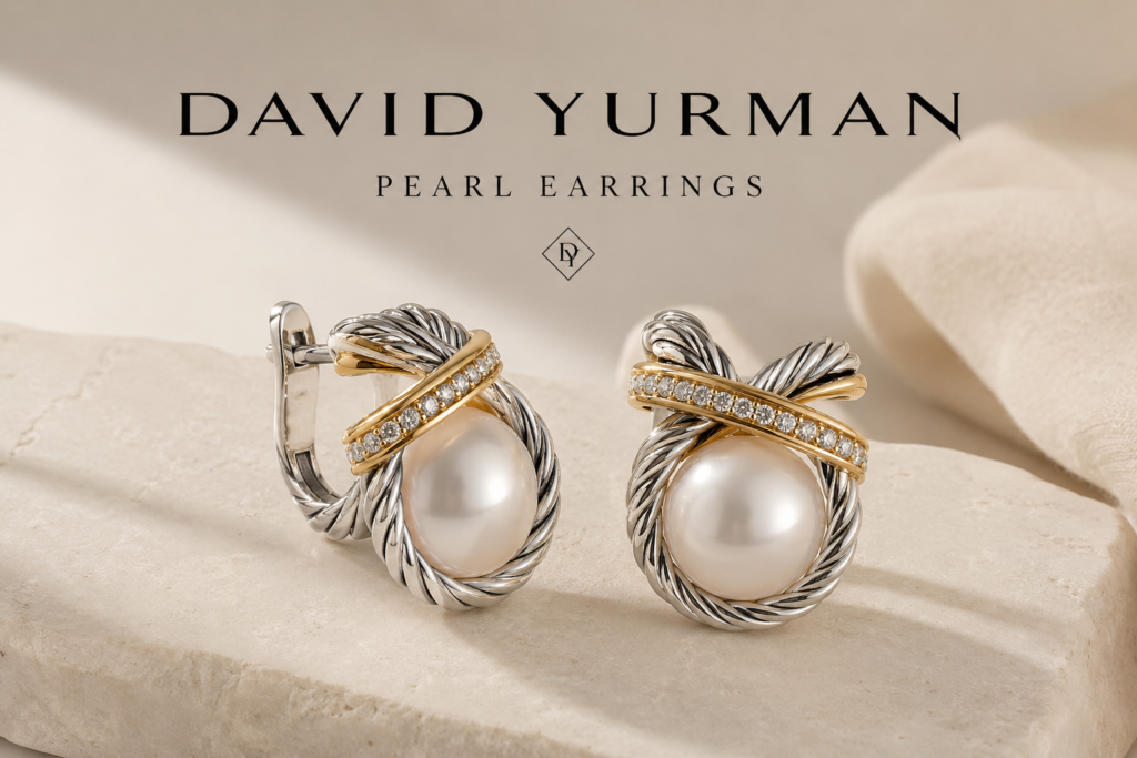 David Yurman Pearl Earrings
