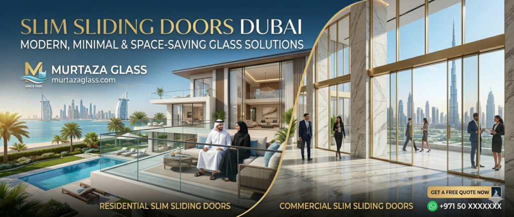 Slim Sliding Doors Dubai – Modern, Minimal & Space-Saving Glass Solutions