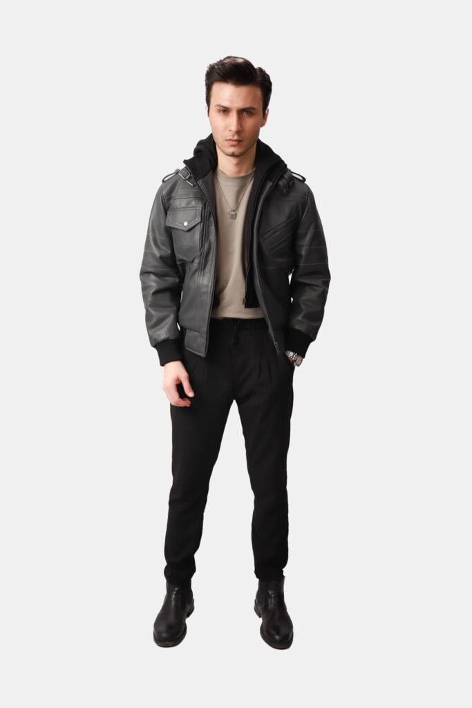 leather jacket men