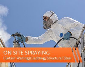 On site spraying