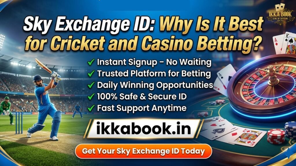 Sky Exchange ID leading platform for cricket matches and casino betting online
