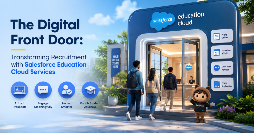 The Digital Front Door: Transforming Recruitment with Salesforce Education Cloud Services The Digital Front Door Transforming Recruitment with Salesforce Education Cloud Services
