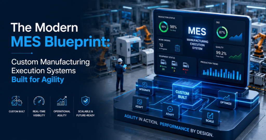 The Modern MES Blueprint: Custom Manufacturing Execution Systems Built for Agility The Modern MES Blueprint Custom Manufacturing Execution Systems Built for Agility