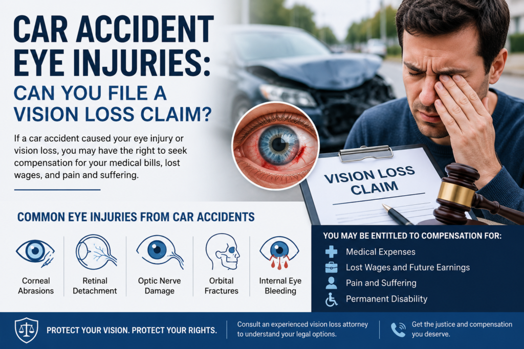 Car Accident Eye Injuries: Can You File a Vision Loss Claim? Car Accident Eye Injuries