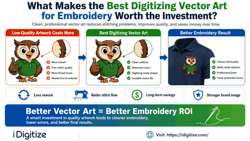 What Makes the Best Digitizing Vector Art for Embroidery Worth the Investment?