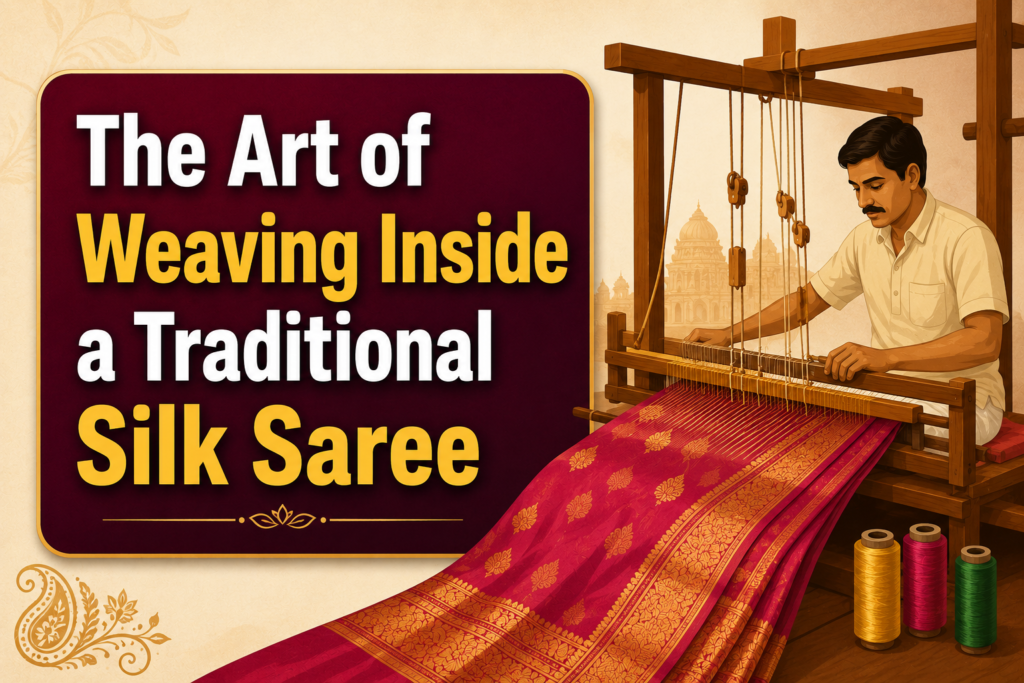 The Art of Weaving Inside a Traditional Silk Saree