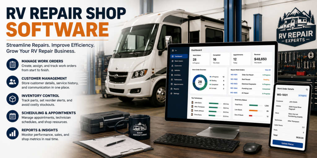 RV Repair Shop Software: Essential Features Every Repair Business Should Look For