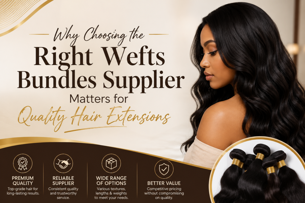 Why Choosing the Right Wefts Bundles Supplier Matters for Quality Hair Extensions Wefts Bundles Supplier