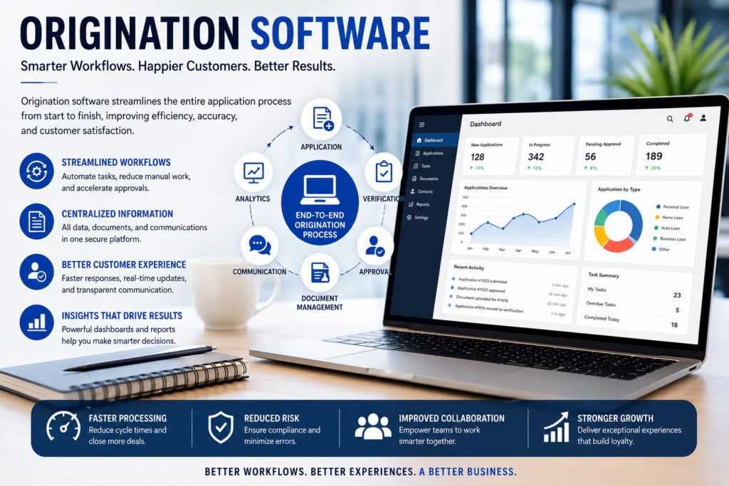 How Origination Software Improves Workflow Efficiency and Customer Experience
