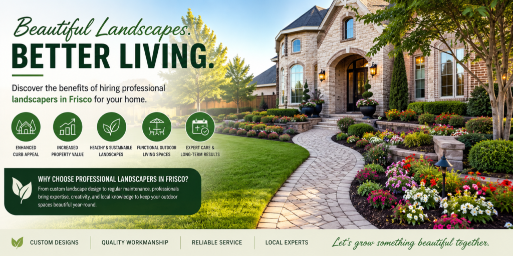 The Benefits of Hiring Professional Landscapers in Frisco for Residential Properties