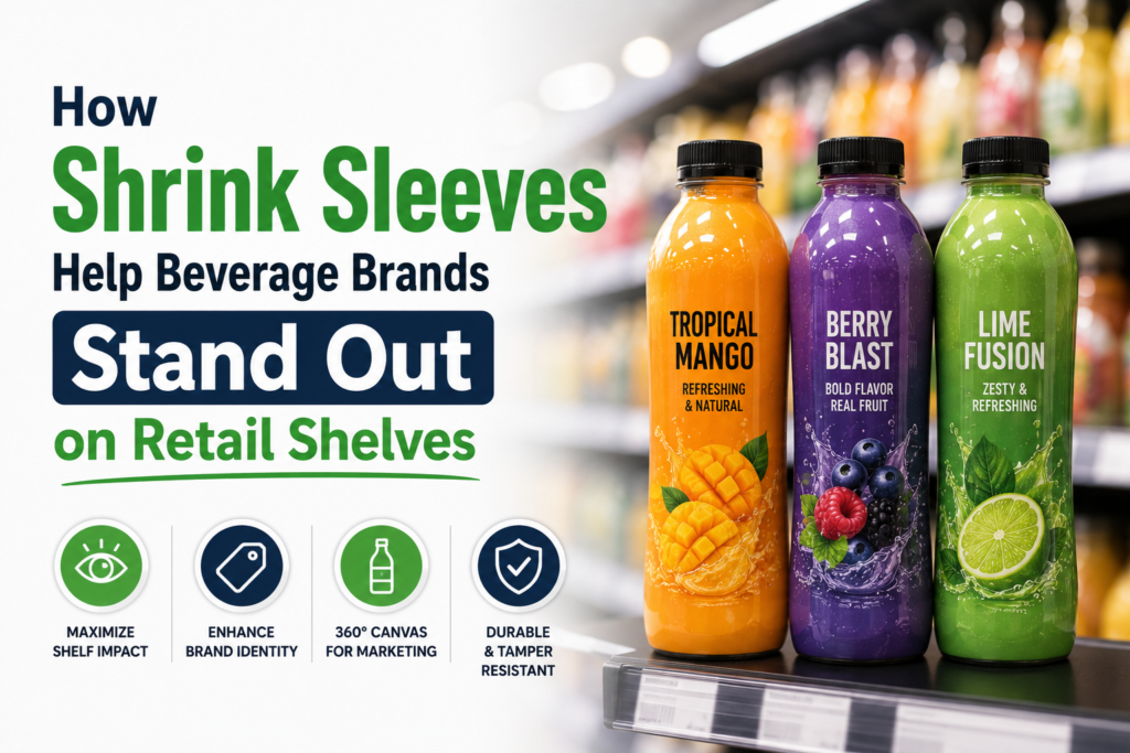 How Shrink Sleeves Help Beverage Brands Stand Out on Retail Shelves How Shrink Sleeves Help Beverage Brands Stand Out on Retail Shelves