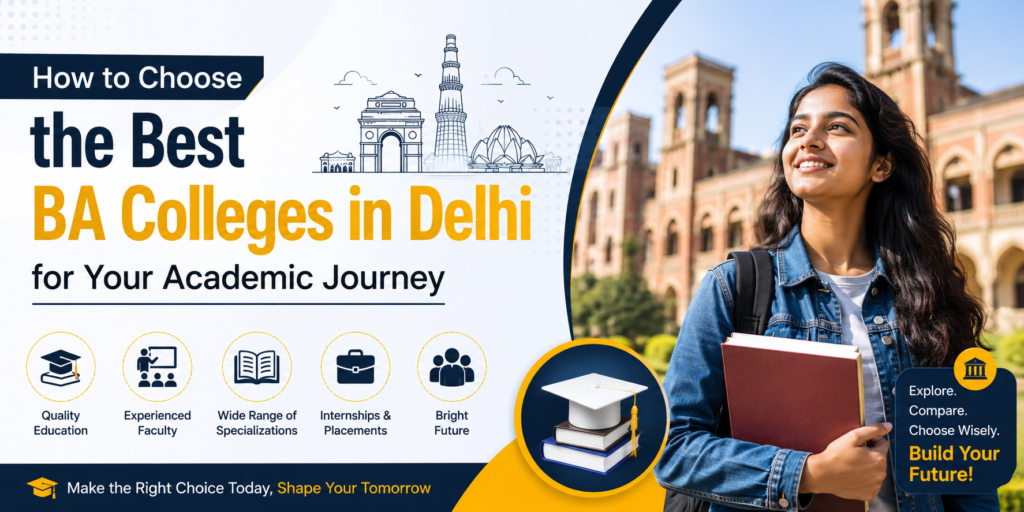 How to Choose the Best BA Colleges in Delhi for Your Academic Journey