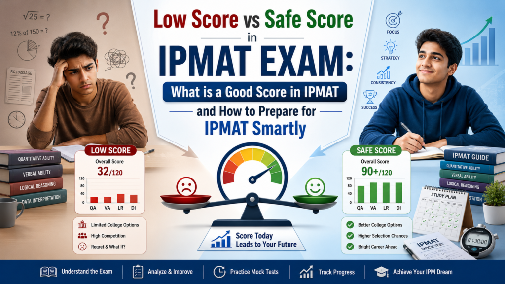 Low Score vs Safe Score in IPMAT Exam: What is a Good Score in IPMAT and How to Prepare for IPMAT Smartly
