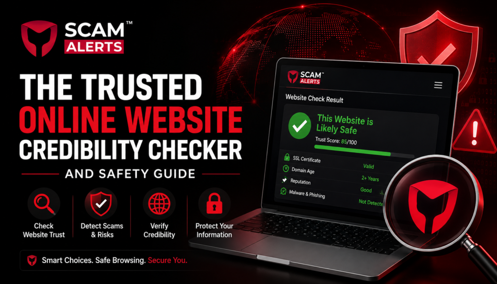 Scam Alerts The Trusted Online Website Credibility Checker and Safety Guide