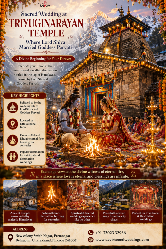 triyuginarayan temple wedding​