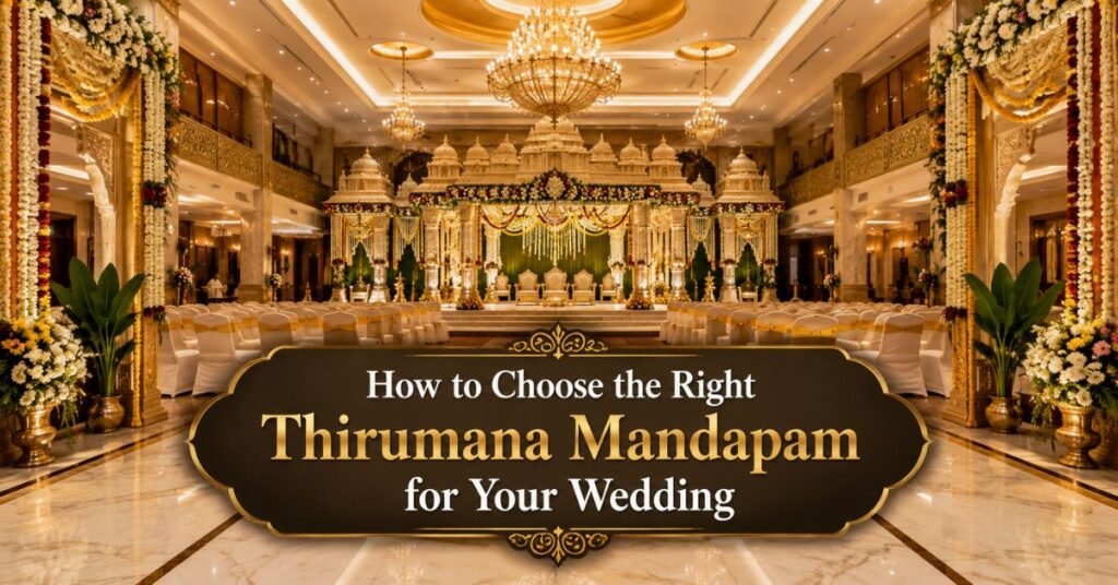 How to Choose the Right Thirumana Mandapam for Your Wedding