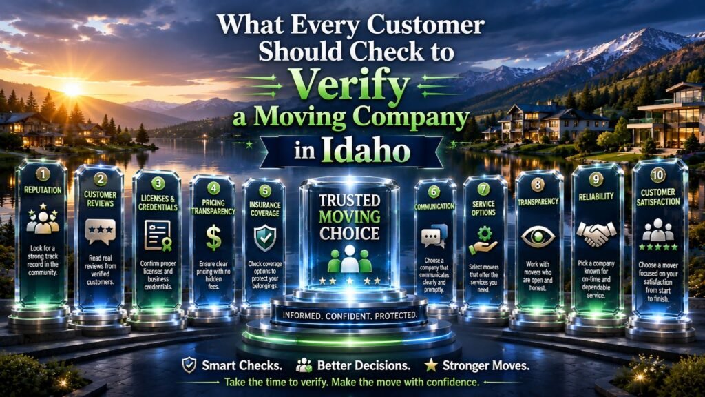 What Every Customer Should Check to Verify a Moving Company in Idaho What Every Customer Should Check to Verify a Moving Company in Idaho
