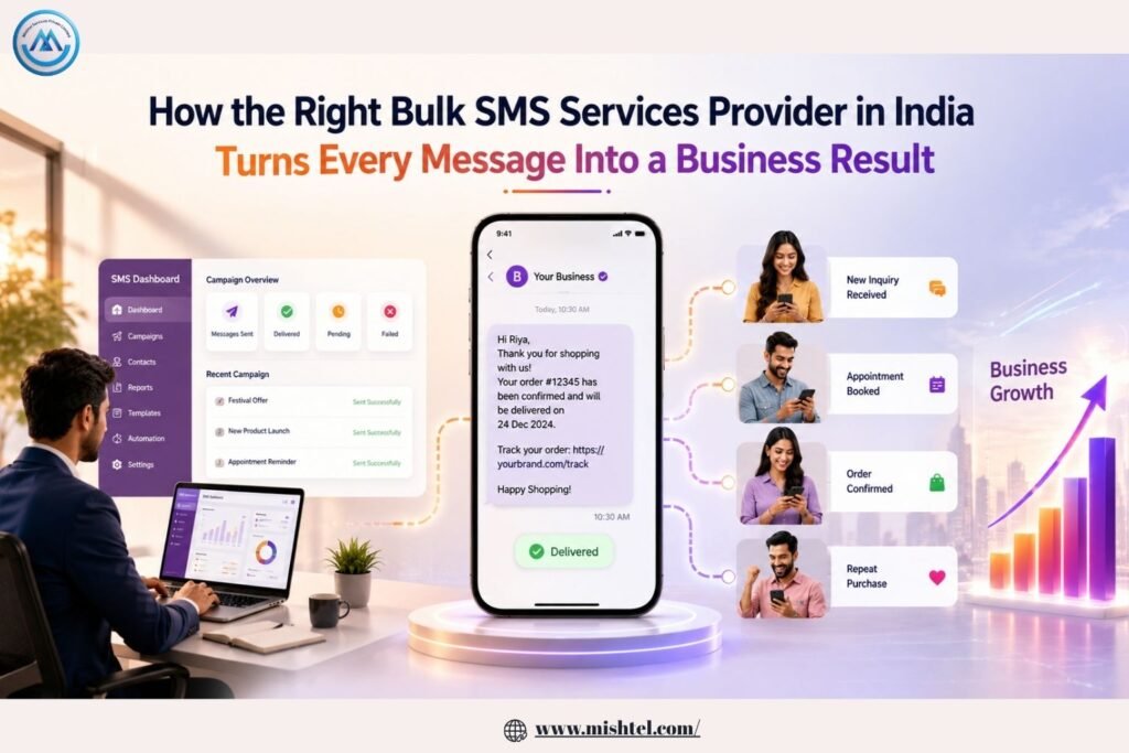 How the Right Bulk SMS Services Provider in India Turns Every Message Into a Business Result