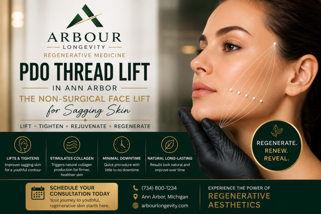 PDO Thread Lift Ann Arbor | Arbour Longevity Regenerative Medicine Arbour Longevity Ann Arbor