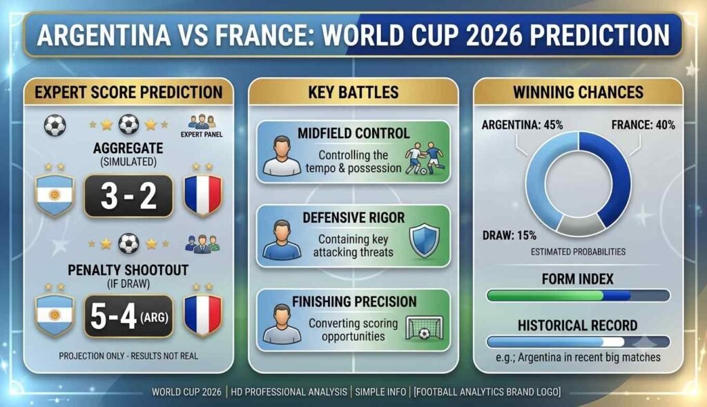 Argentina vs France World Cup 2026 Prediction: Expert Score Prediction, Key Battles and Winning Chances Argentina vs France World Cup 2026 Prediction