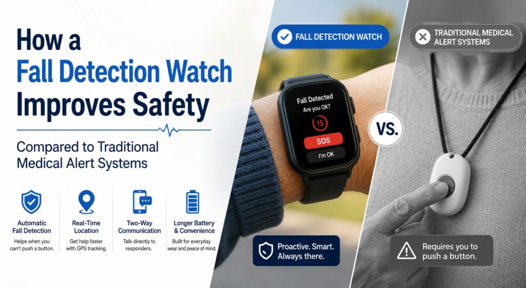 How a Fall Detection Watch Improves Safety Compared to Traditional Medical Alert Systems Fall Detection Watch