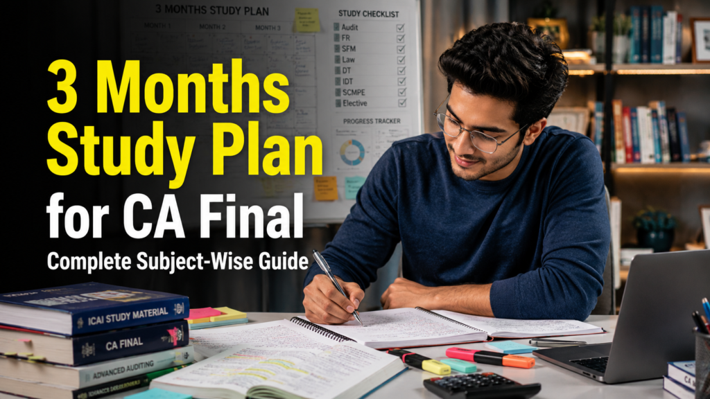 3 Months Study Plan for CA Final: Complete Subject-Wise Guide 3 Months Study Plan for CA Final: Complete Subject-Wise Guide