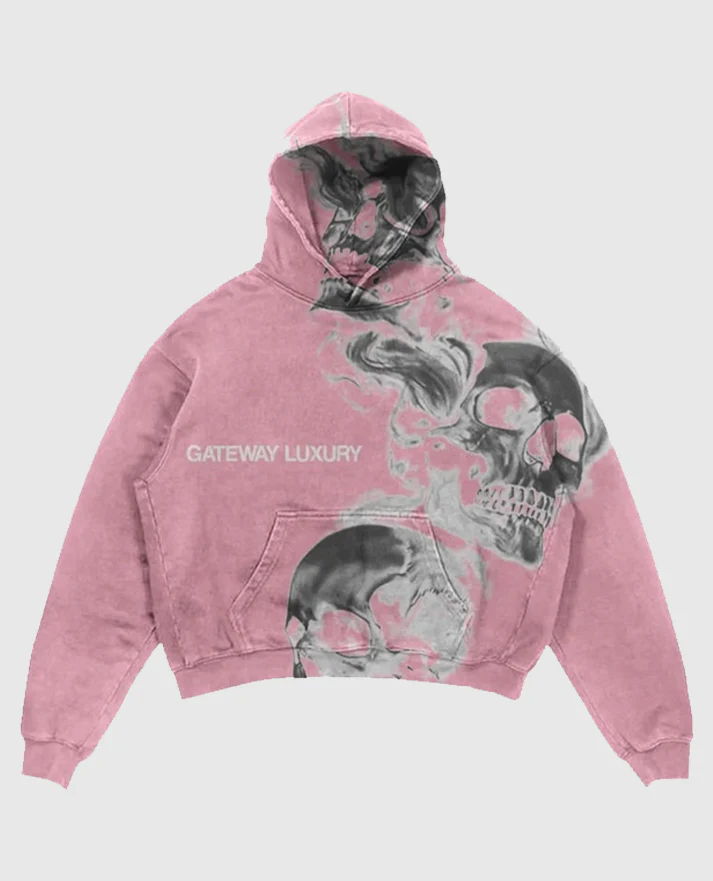 How to Style the Sp5der P*nk Hoodie Without Overdoing It Gateway_Luxury_Skully_Pink_Hoodie