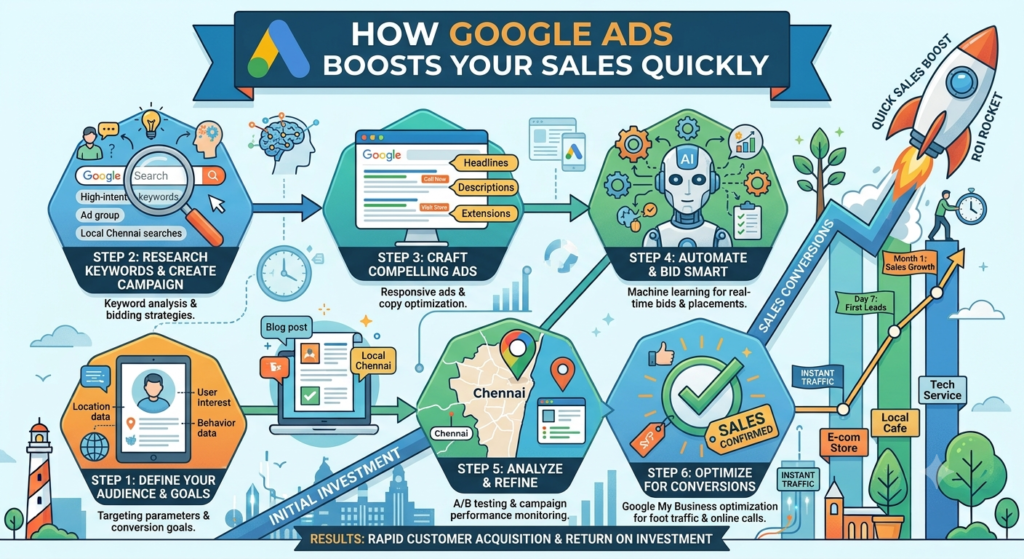 How Google Ads Can Boost Your Sales Quickly Digital marketing in chennai