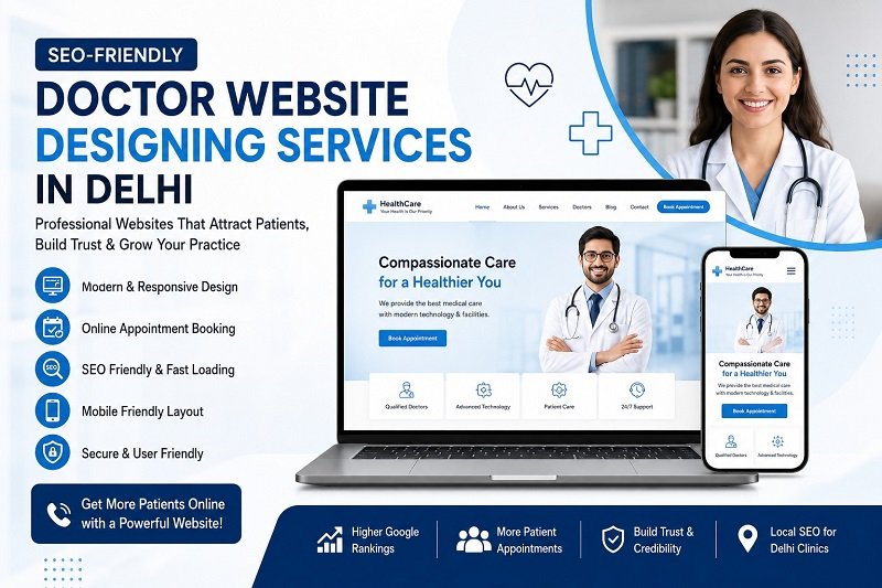 Doctor website designing company in Delhi