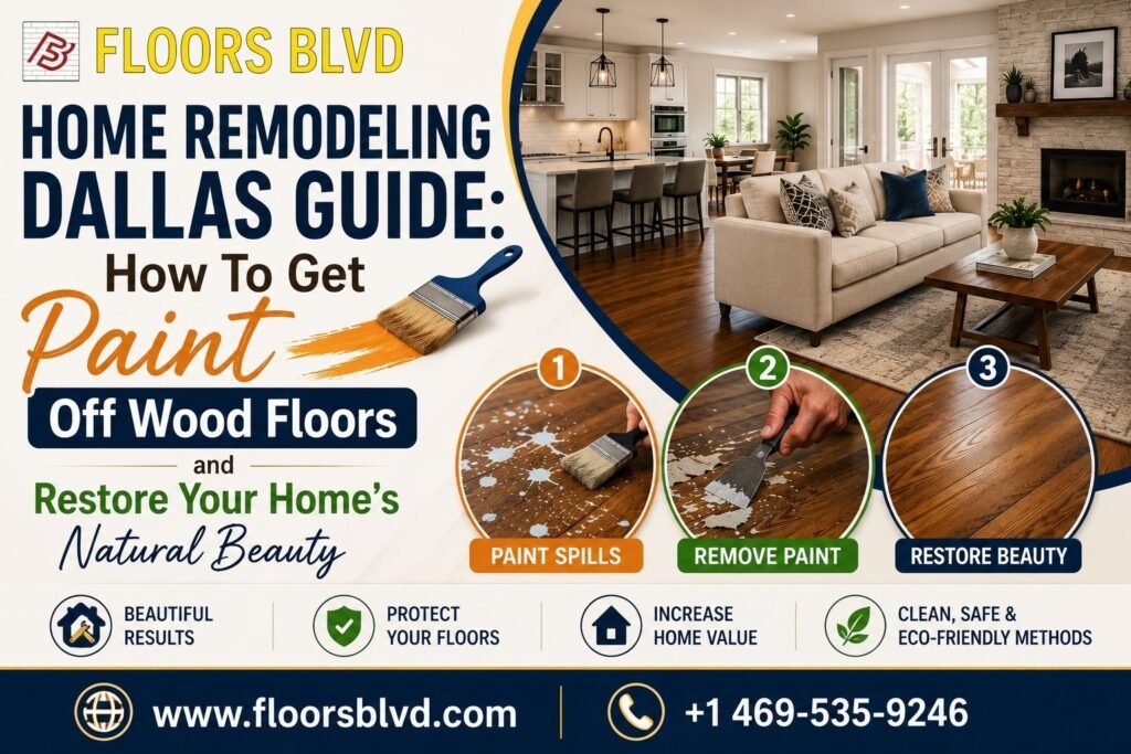 Home Remodeling Dallas Guide: How To Get Paint Off Wood Floors and Restore Your Home’s Natural Beauty Home Remodeling Dallas