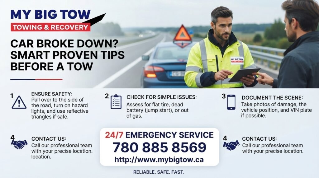 Car Broke Down? Smart Proven Tips Before a Tow Cheap Tow Truck Edmonton