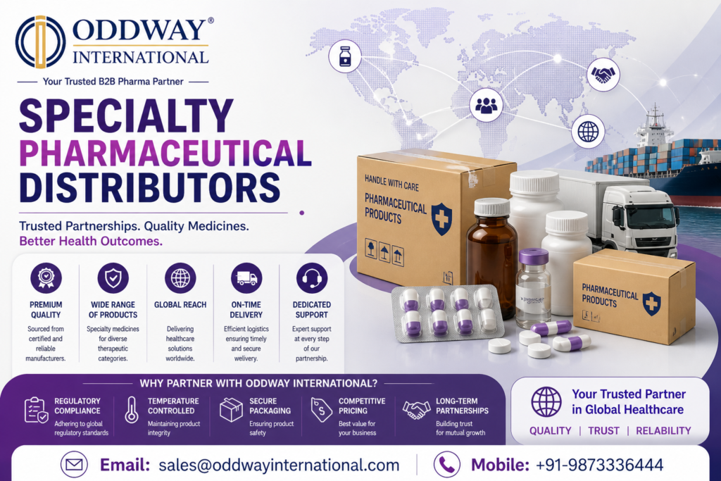 Specialty Pharmaceutical Distributors for USA Medical Supply | Oddway International specialty pharmaceutical distributors