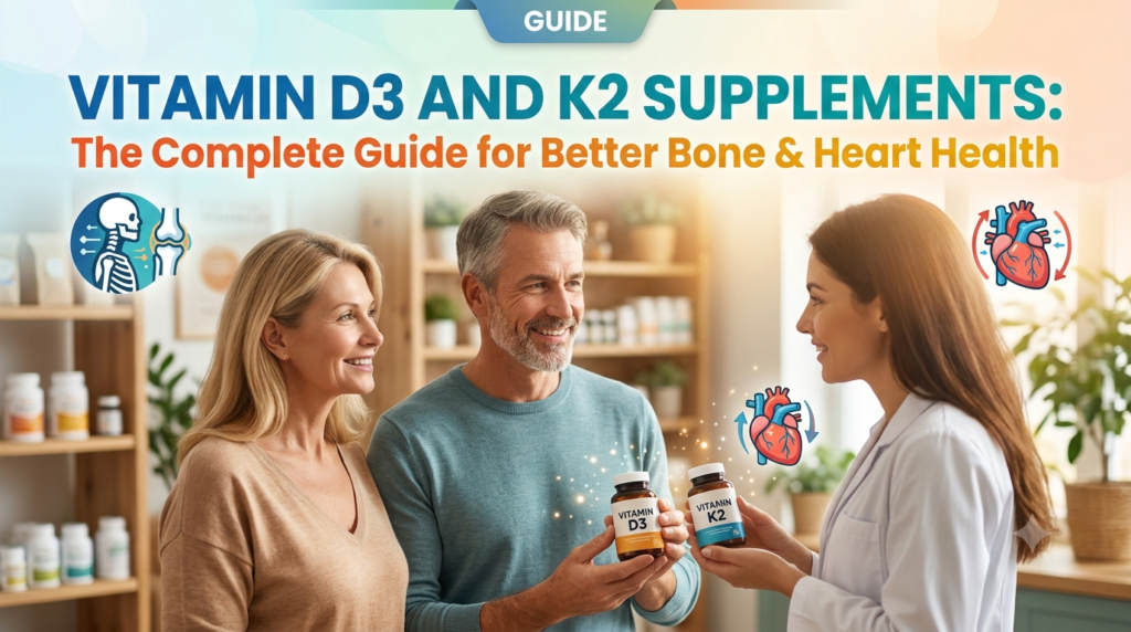 Vitamin D3 and K2 Supplements: The Complete Guide for Better Bone & Heart Health