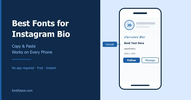 Fonts for Instagram Bio: Why They Matter