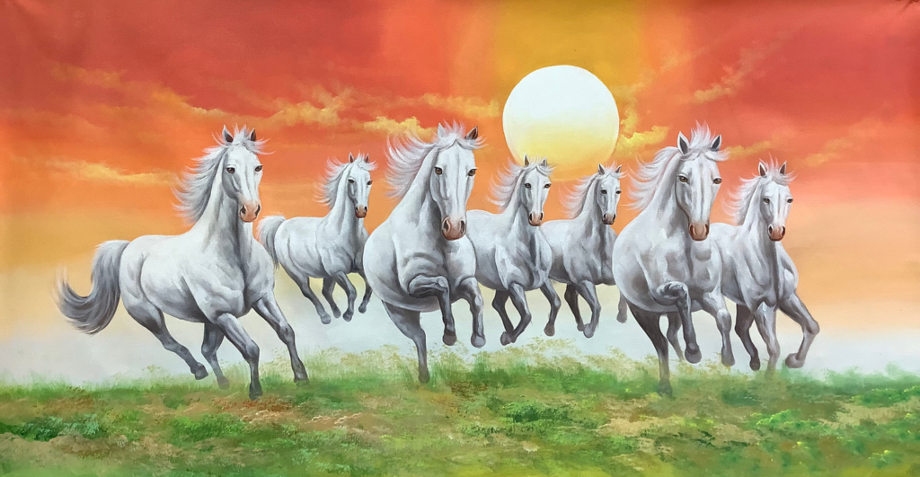 7 horse painting